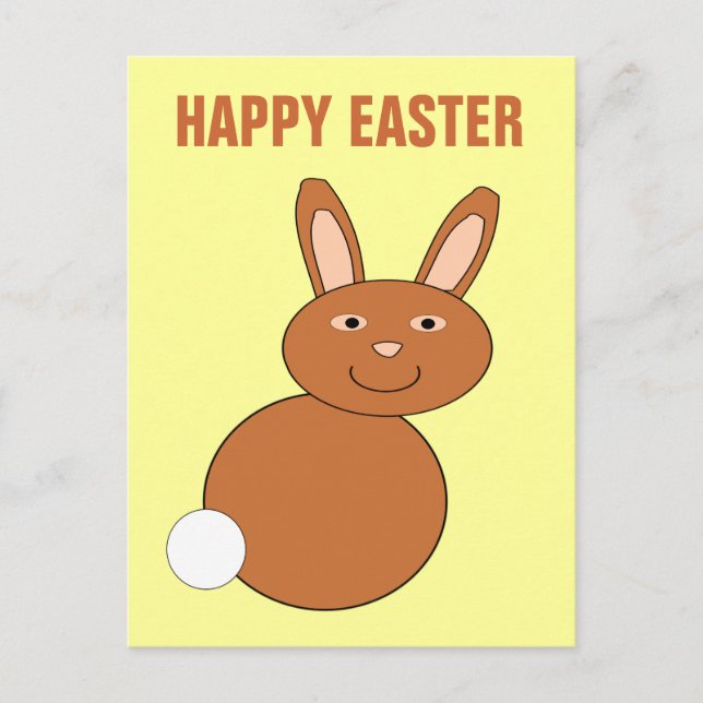 Bonne Carte postale personnalisée Bunny de Pâques (Devant)
