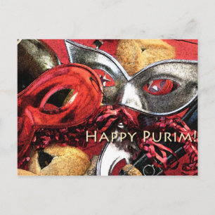 Bonne carte postale Purim