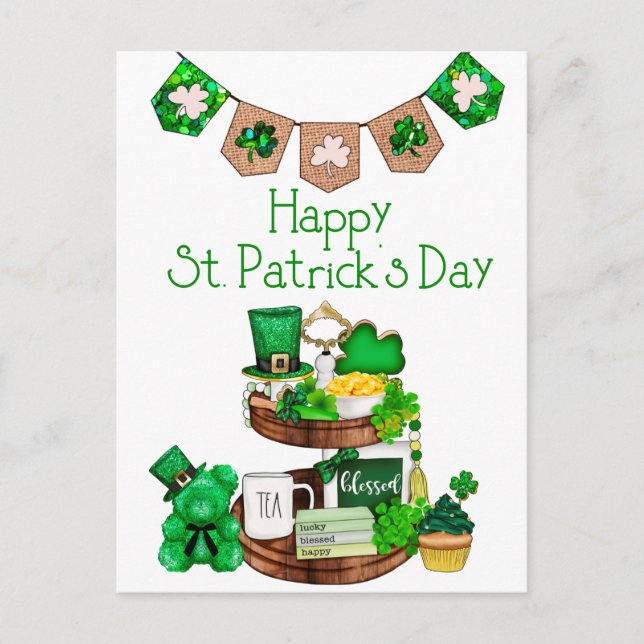 Bonne carte postale St. Patrick's Day (Devant)