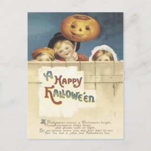 Bonne carte postale Vintage Halloween