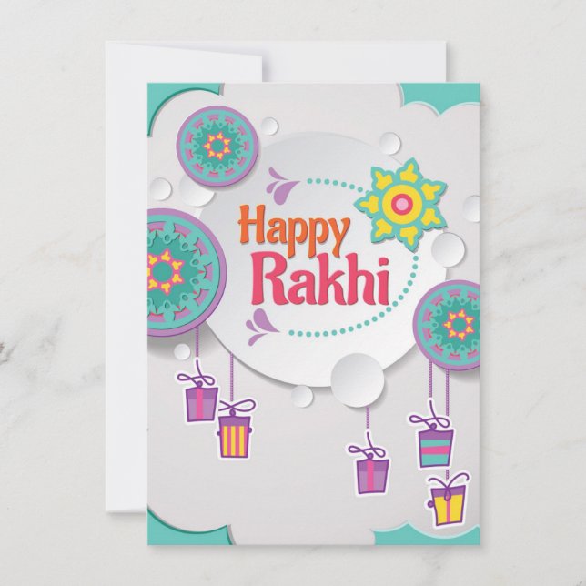 Bonne carte Rakhi pour frère (Devant)