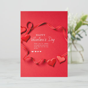 Bonne carte Saint-Valentin Voeux de voeux Amour
