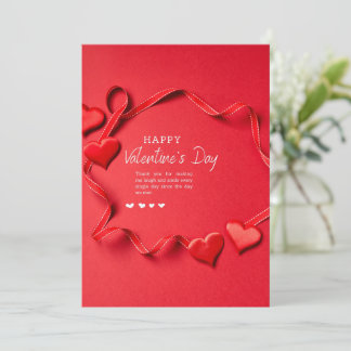 Bonne carte Saint-Valentin Voeux de voeux Amour
