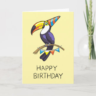Bonne carte Toucan anniversaire
