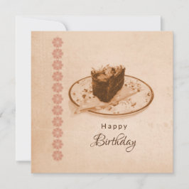 Bonne carte Vintage minimaliste d'anniversaire