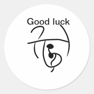 Bonne chance autocollant