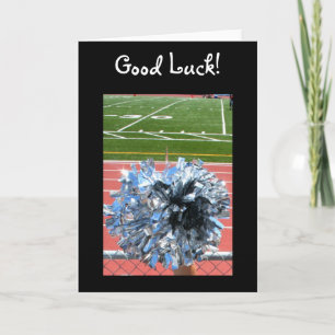 Bonne chance cheer pom pom de la carte de voeux