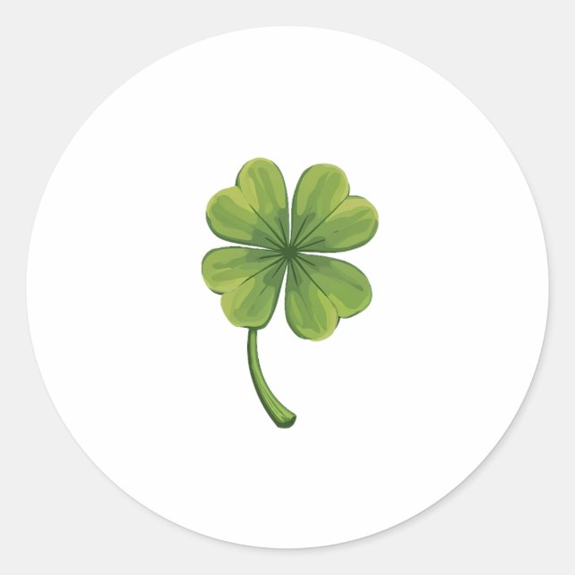 bonne chance, sticker à quatre feuilles de trèfle (Devant)