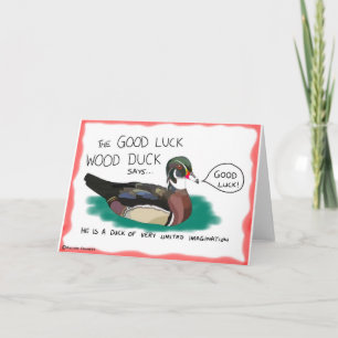 Bonne chance Wood Duck Carte