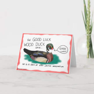 Bonne chance Wood Duck Carte