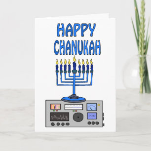 Bonne Chanukah Ham Radio Carte de voeux