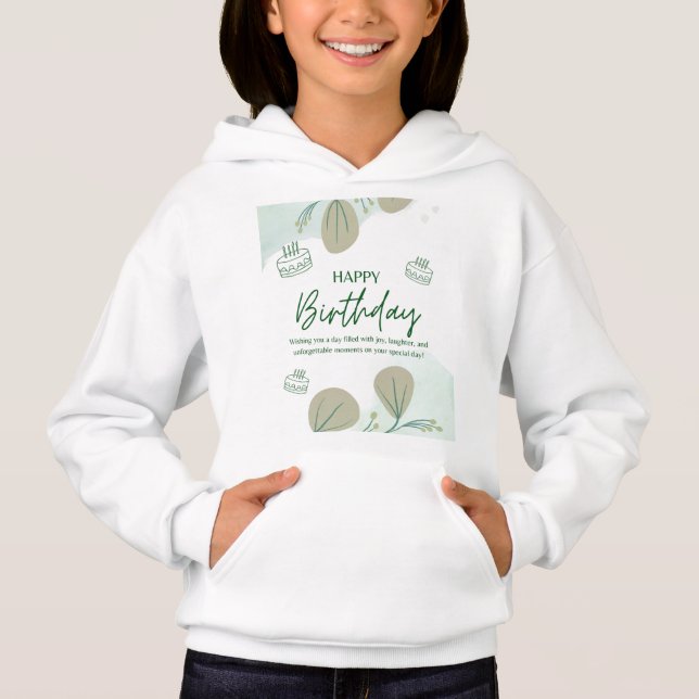Bonne conception sweat - shirt à capuche d'anniver (Devant)