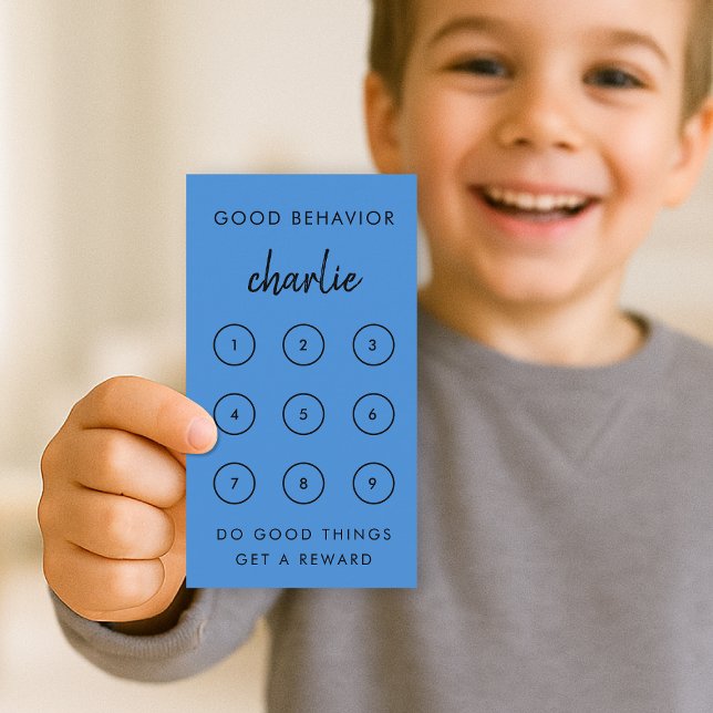 Bonne conduite | Carte de Punch Reward pour enfant (Créateur téléchargé)