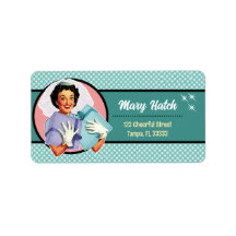 Bonne épouse Étiquette de adresse