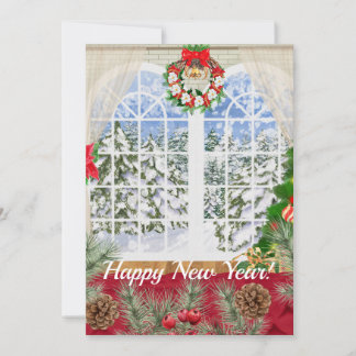 Bonne fenêtre Carte Nouvel An