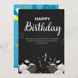 Bonne fête d'anniversaire Invitation