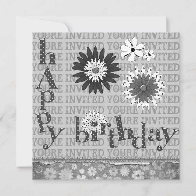 Bonne fête d'anniversaire Invitations (Devant)