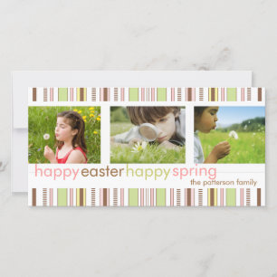Bonne fête de Pâques Bonne et Carte photo du print