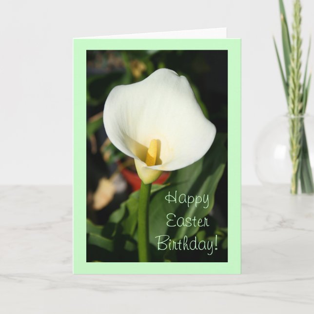 Bonne fête de Pâques Cana Lily carte de voeux (Devant)