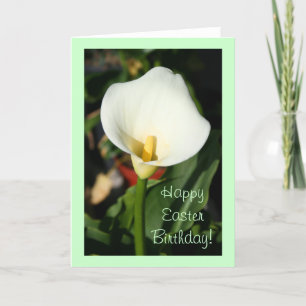 Bonne fête de Pâques Cana Lily carte de voeux