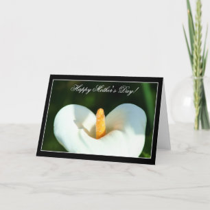 Bonne fête des mères Calla Lily carte de voeux