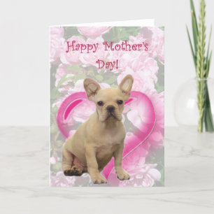 Bonne fête des mères Carte de voeux French Bulldog