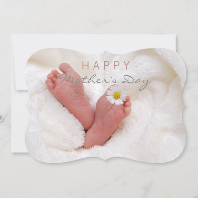 Bonne fête des mères Carte de voeux pour bébé doux (Devant)