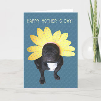 Bonne fête des mères Carte Fleur de Chien de Fer F