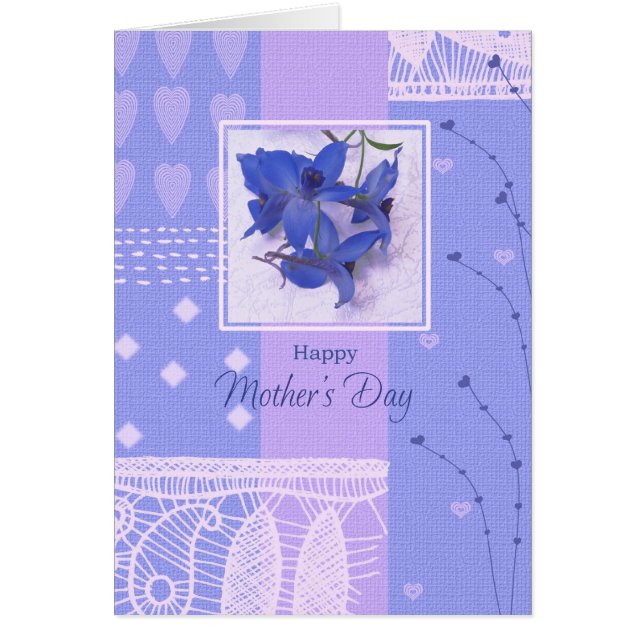 Bonne fête des mères. Carte Fleurs de ressort (Devant)