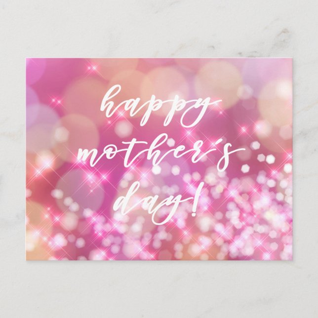 Bonne fête des mères ! Carte postale Glam Pink Spa (Devant)