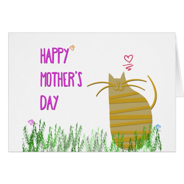 Bonne fête des mères | Du chat (Devant horizontal)