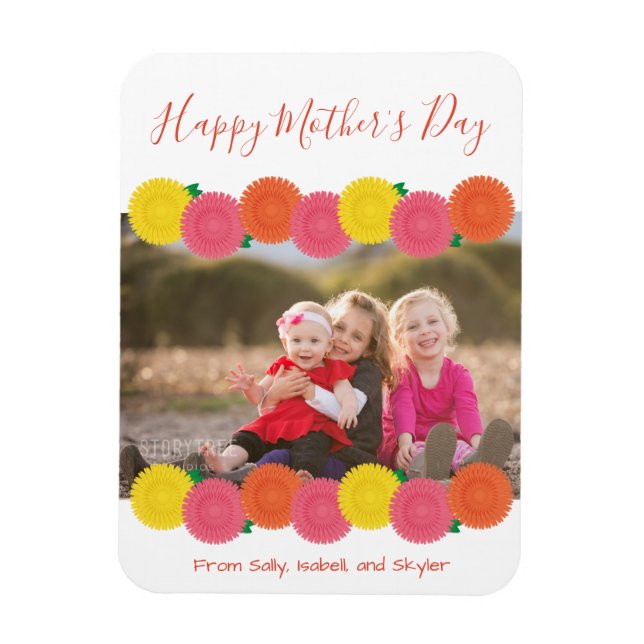 Bonne fête des mères | Magnet photo (Vertical)