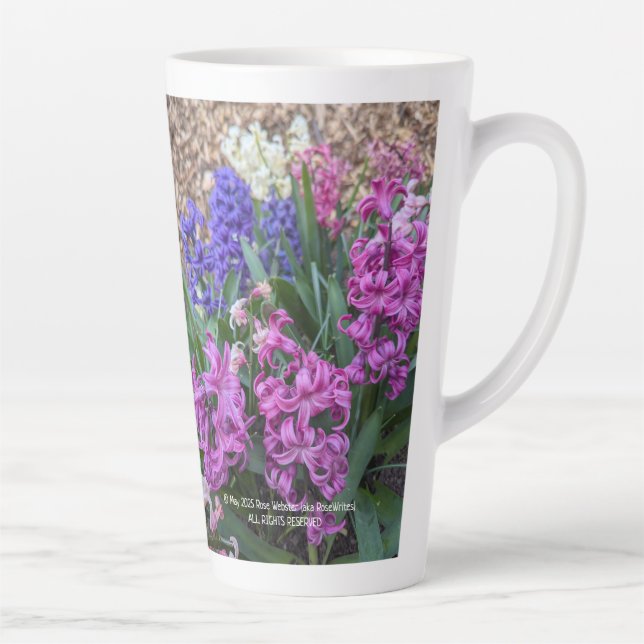 Bonne Fête des pères 2025 par RoseWrites Latte Mug (Droite)