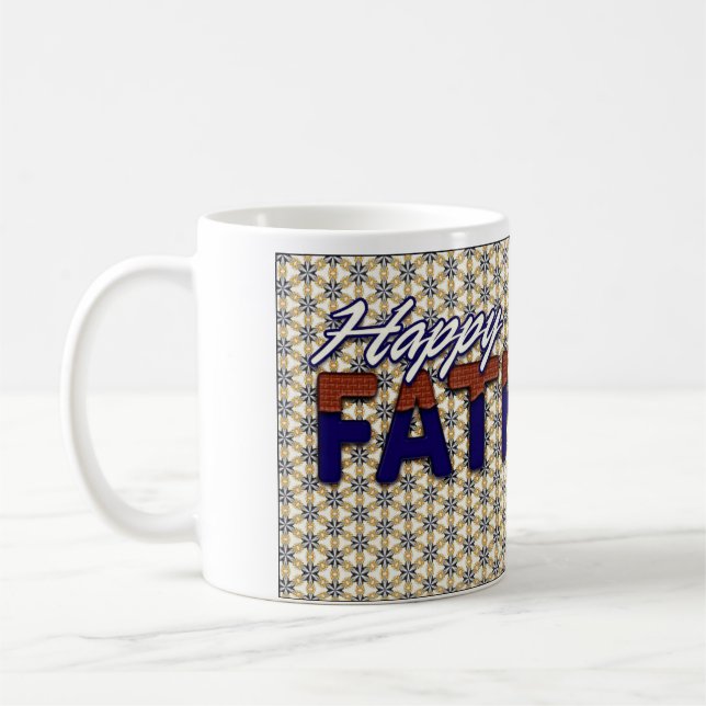 Bonne Fête des pères de café blanc Mug (Gauche)