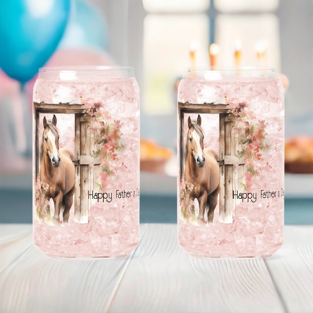 Bonne Fête des pères Horse Grange Fleurs (Insitu (Baby Shower))