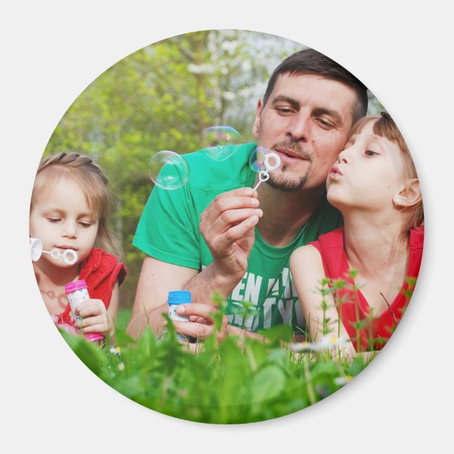 Bonne Fête des pères Magnet photo personnalisé (Devant)