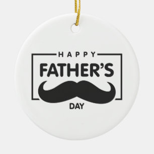 Bonne Fête des pères Moustache   Ornement