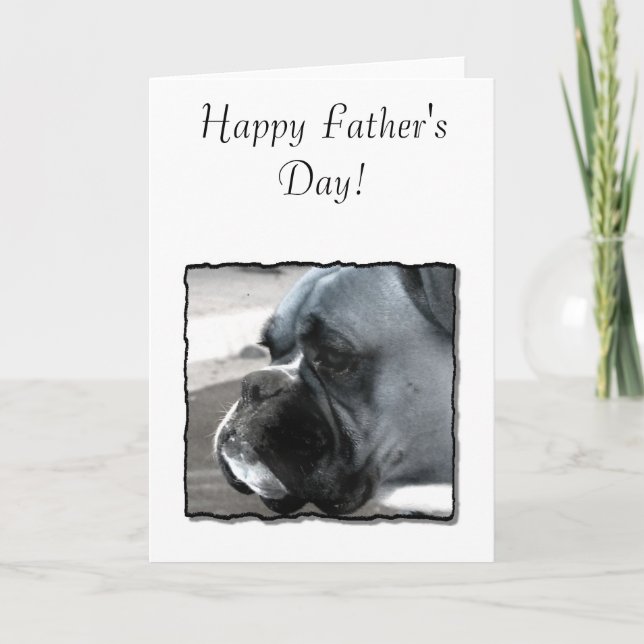 Bonne Fête des pères Papa Boxer Carte de voeux (Devant)