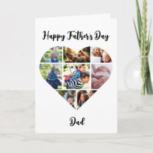 Bonne Fête des pères papa Carte photo en forme de