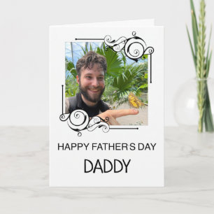 Bonne Fête des pères papa Carte photo personnalisé