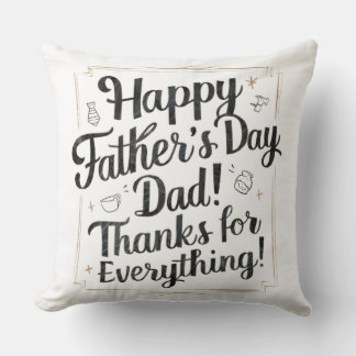 Bonne Fête des pères, papa ! Coussin