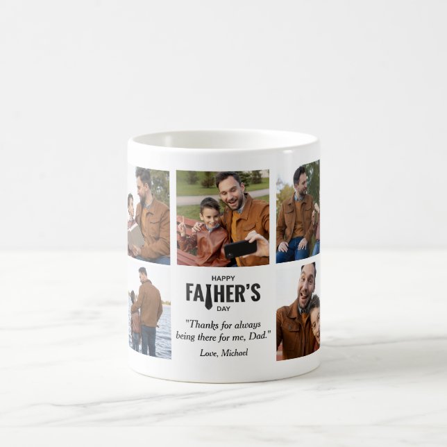 Bonne Fête des pères Photo personnalisée Mug pour  (Centre)