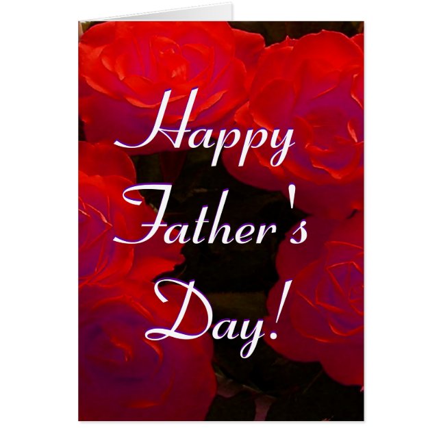Bonne Fête des pères Red Roses I (Devant)