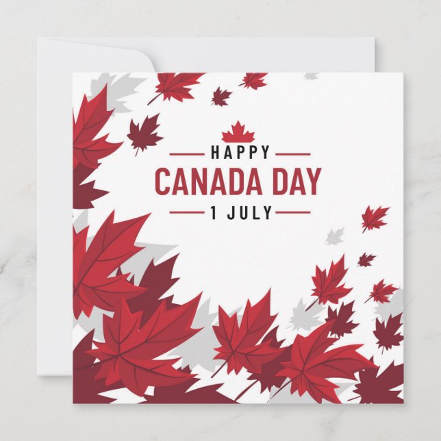 Bonne fête du Canada Cartes de voeux (Devant)