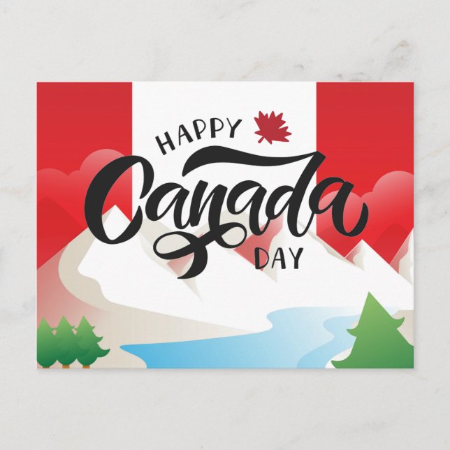 Bonne fête du Canada Voyage Canada Carte postale (Devant)
