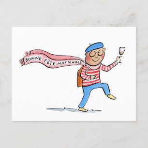 Bonne Fête Nationale Postkarte