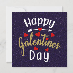 Bonne Galentines Jour Valentines Carte Fleurs