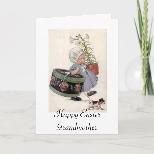 Bonne grand-mère de Pâques - Carte de voeux (Devant)