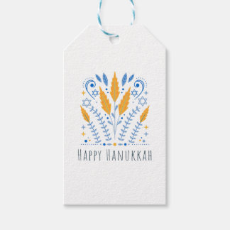 Bonne Hanoukka | Arabesque | Étiquettes cadeaux de