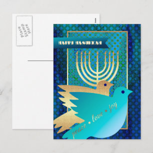 Bonne Hanoukka. Cartes postales Hanoukka personnal